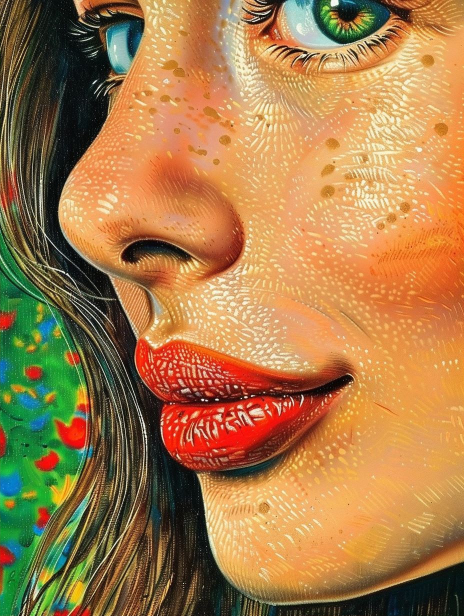 Vibrant Visions of Freckled Beauty - Image 2