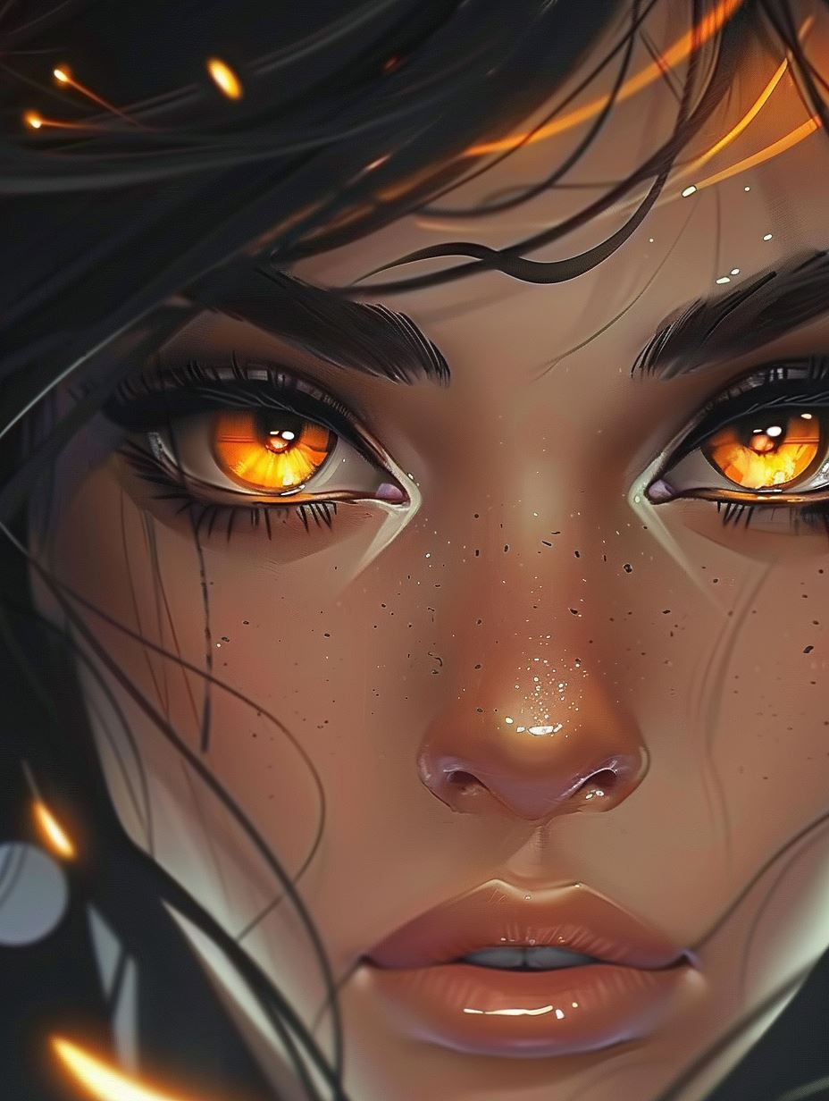 Amber Glow Cybernetic Portraits - Image 2