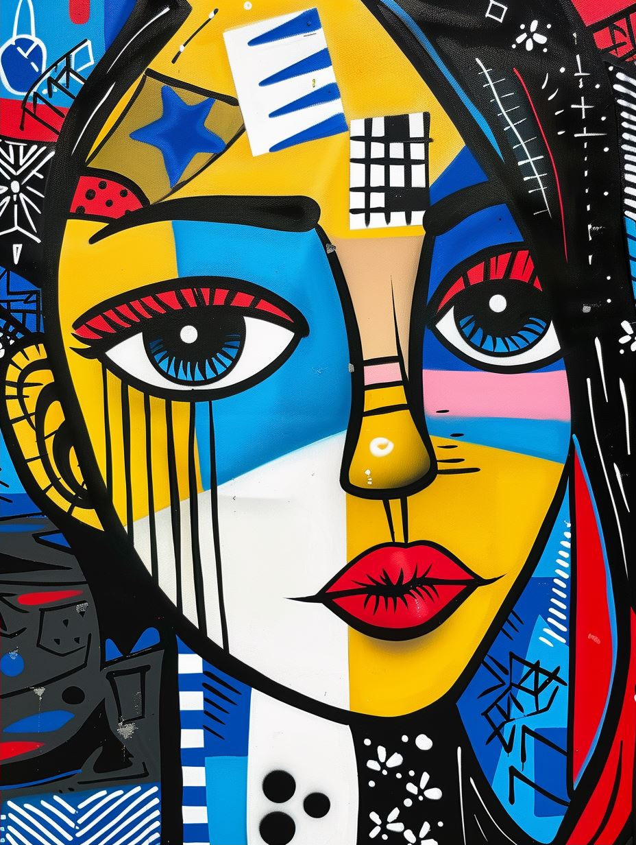 Vibrant Modern Cubist Portraits - Image 2
