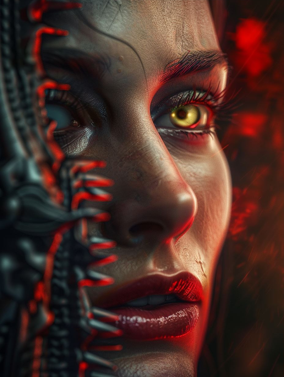 Dark Cinematic Cybernetic Portraits - Image 3