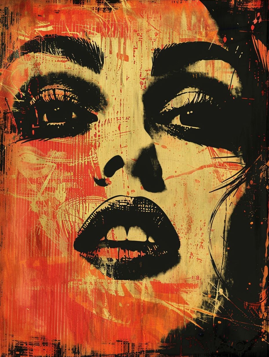 Gritty Urban Pop Art Portrait - Image 4