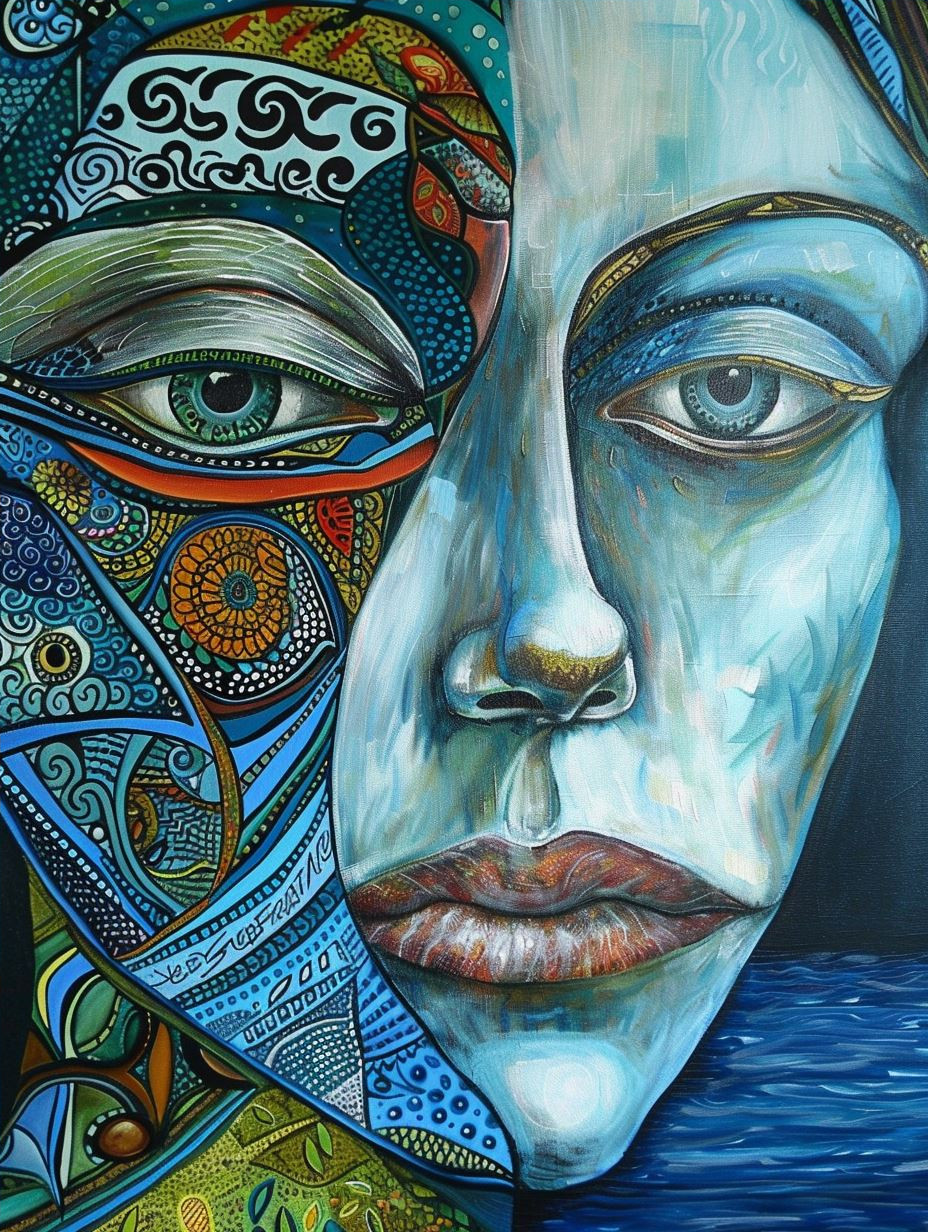 Ethereal Faces of Azure Dreams - Image 4
