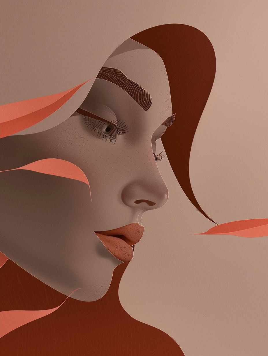 Abstract Geometric Portraiture Study - Image 2