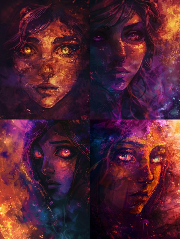 Ethereal Ember Soul Portrait