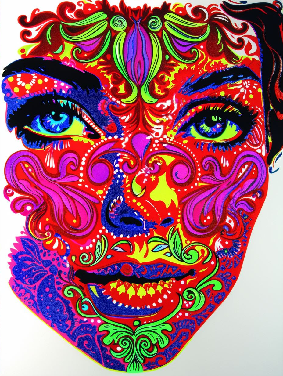 Vibrant Psychedelic Pop Art Portraits - Image 4