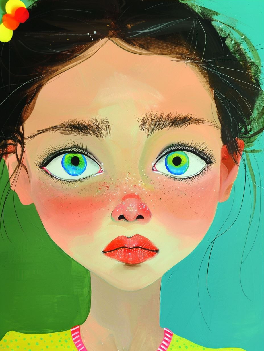 Ethereal Gaze with Golden Iris - Image 3