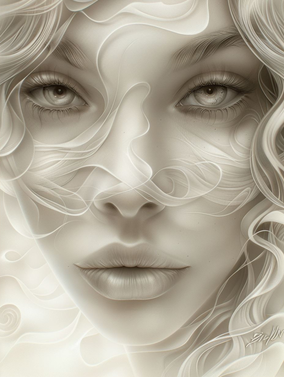 Ethereal Whispers in Sepia Tones - Image 2