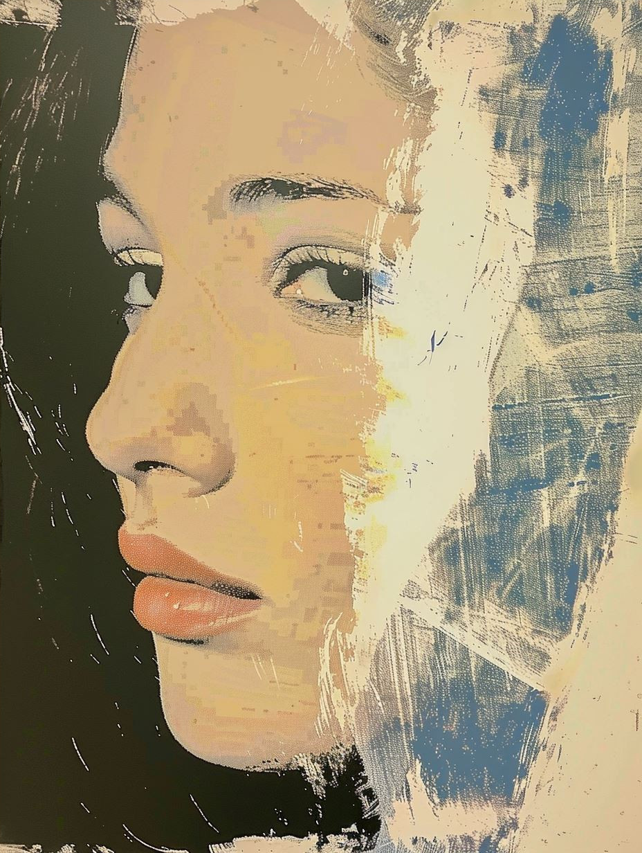 Abstract Portraits in Blue Tones - Image 4