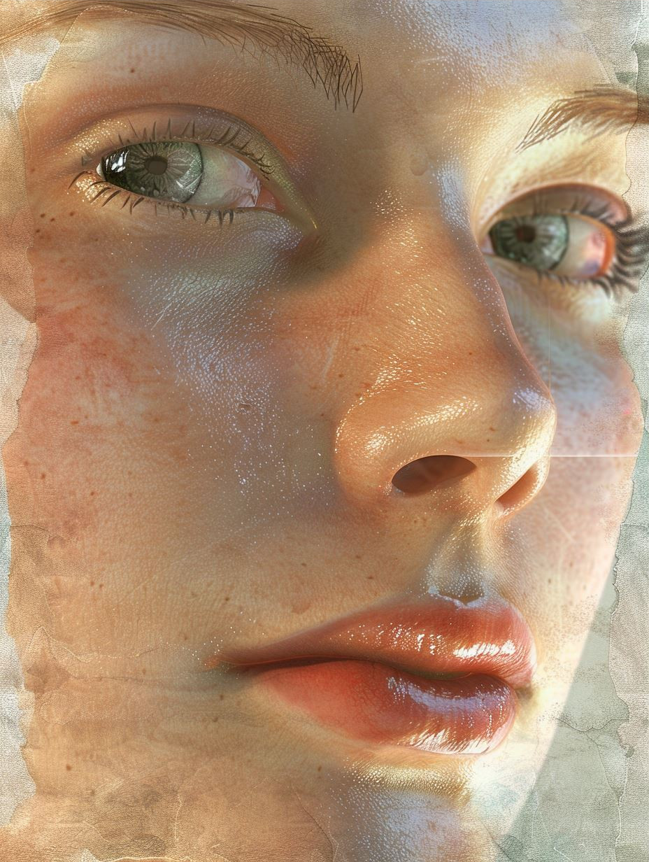 Ethereal Faces Behind Glass - Image 3