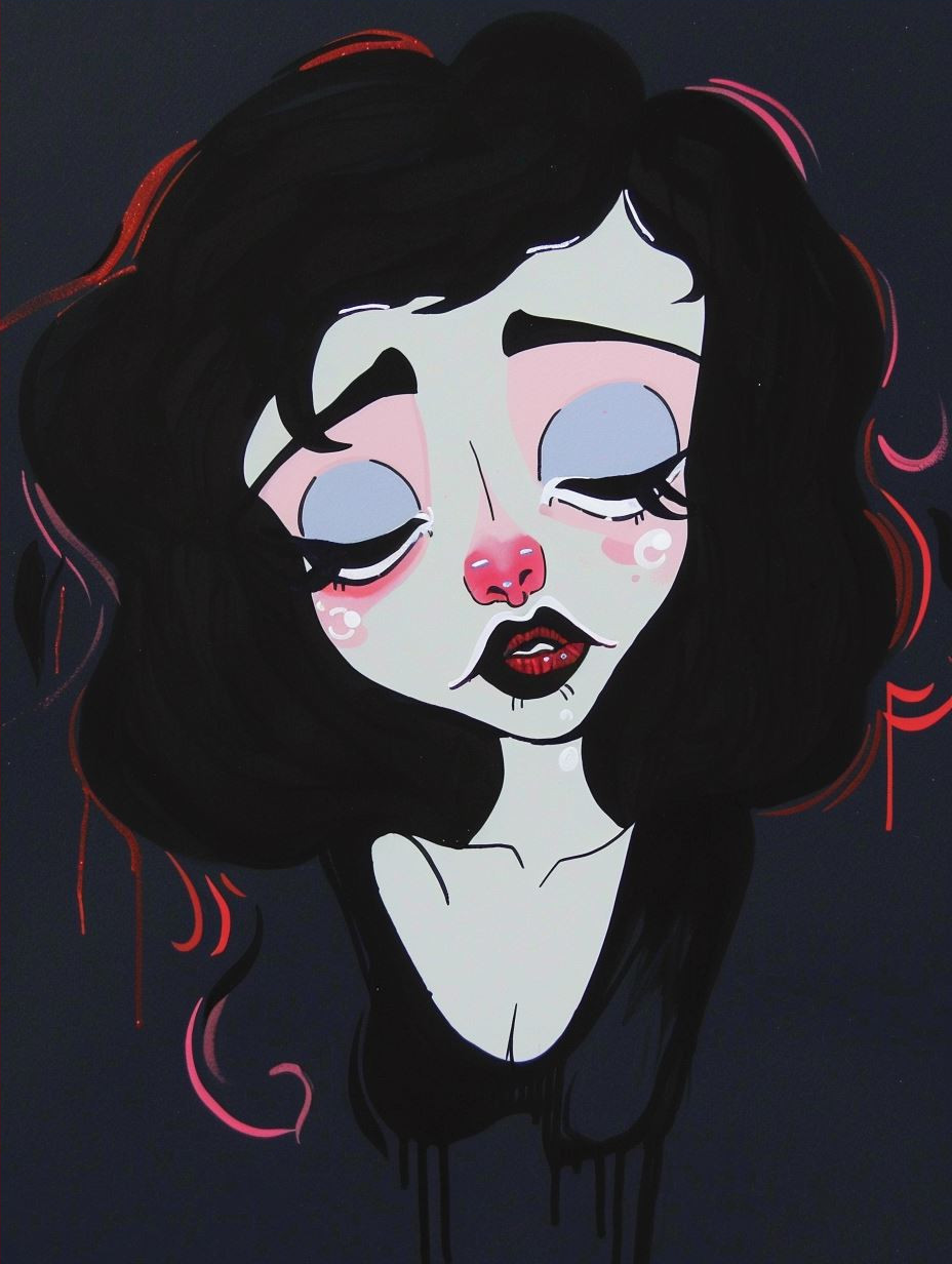 Melancholic Modern Art Portraits - Image 4