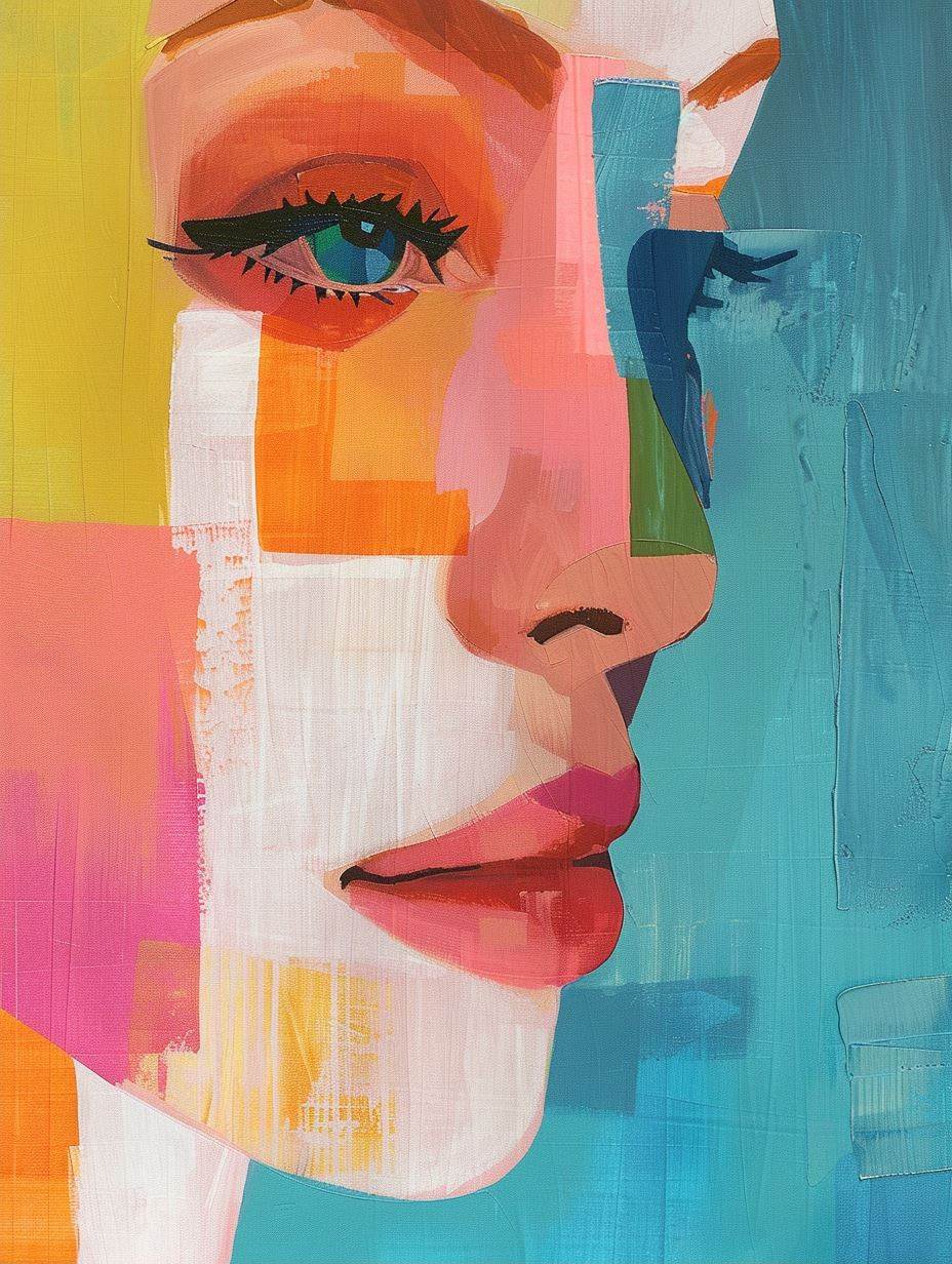 Fragmented Portraits in Vibrant Color - Image 2