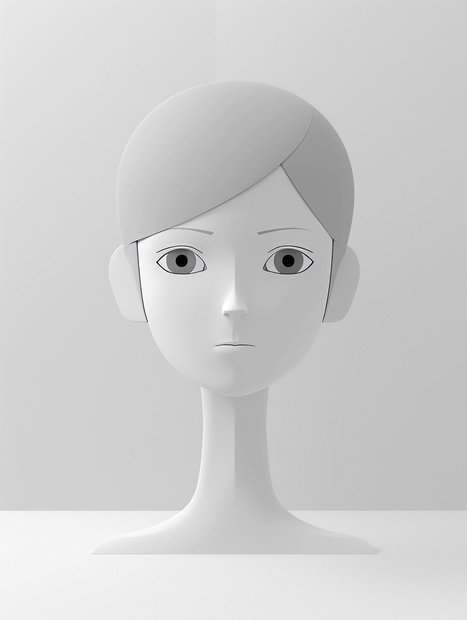 Minimalist Surrealist Digital Portrait - Image 3