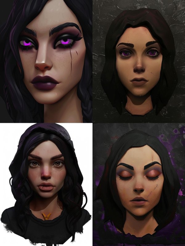 Mystic Violet Gaze