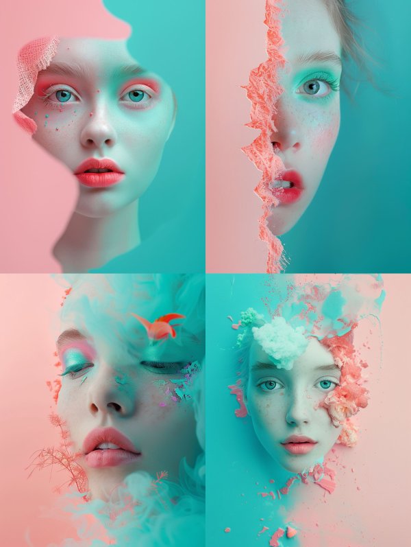 Surreal Pastel Dream Portraits