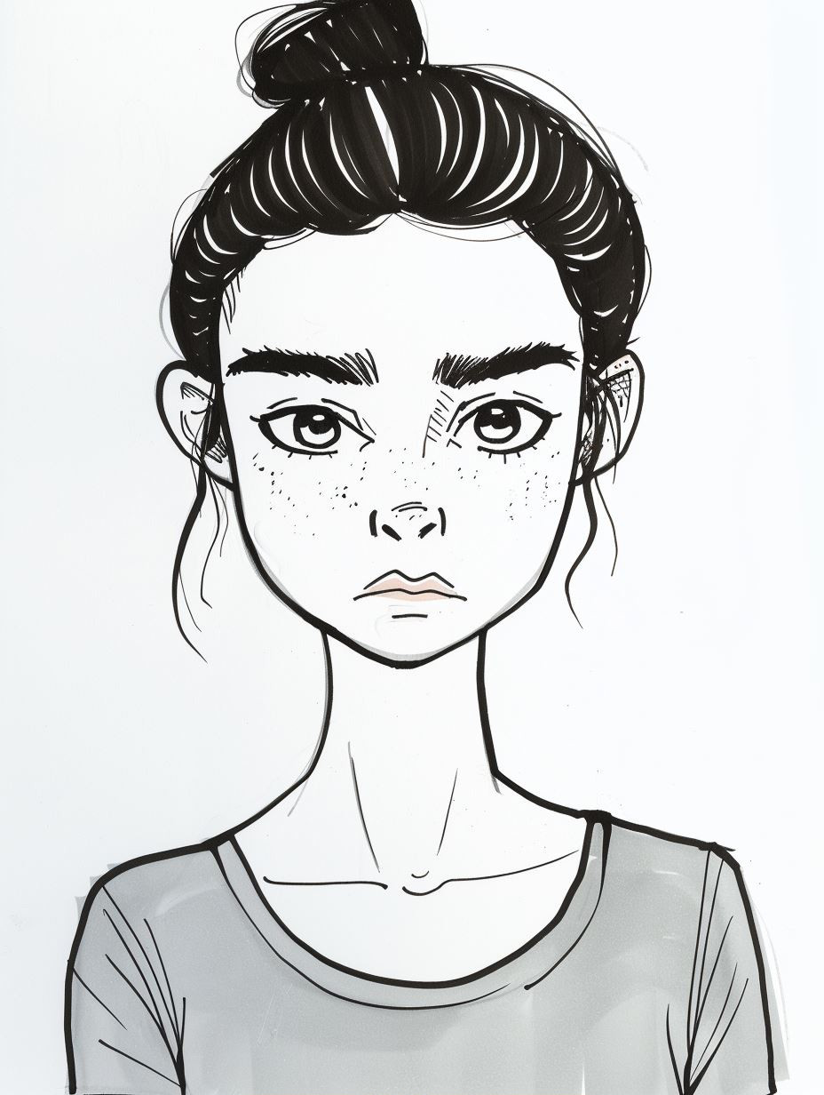 Melancholic Hand Drawn Character Studies - Image 1