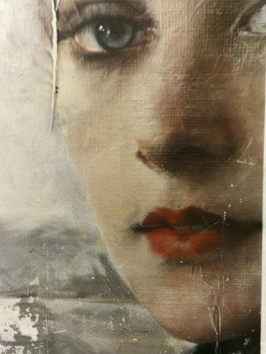 Fragmented Gaze and Crimson Bloom - Image 4