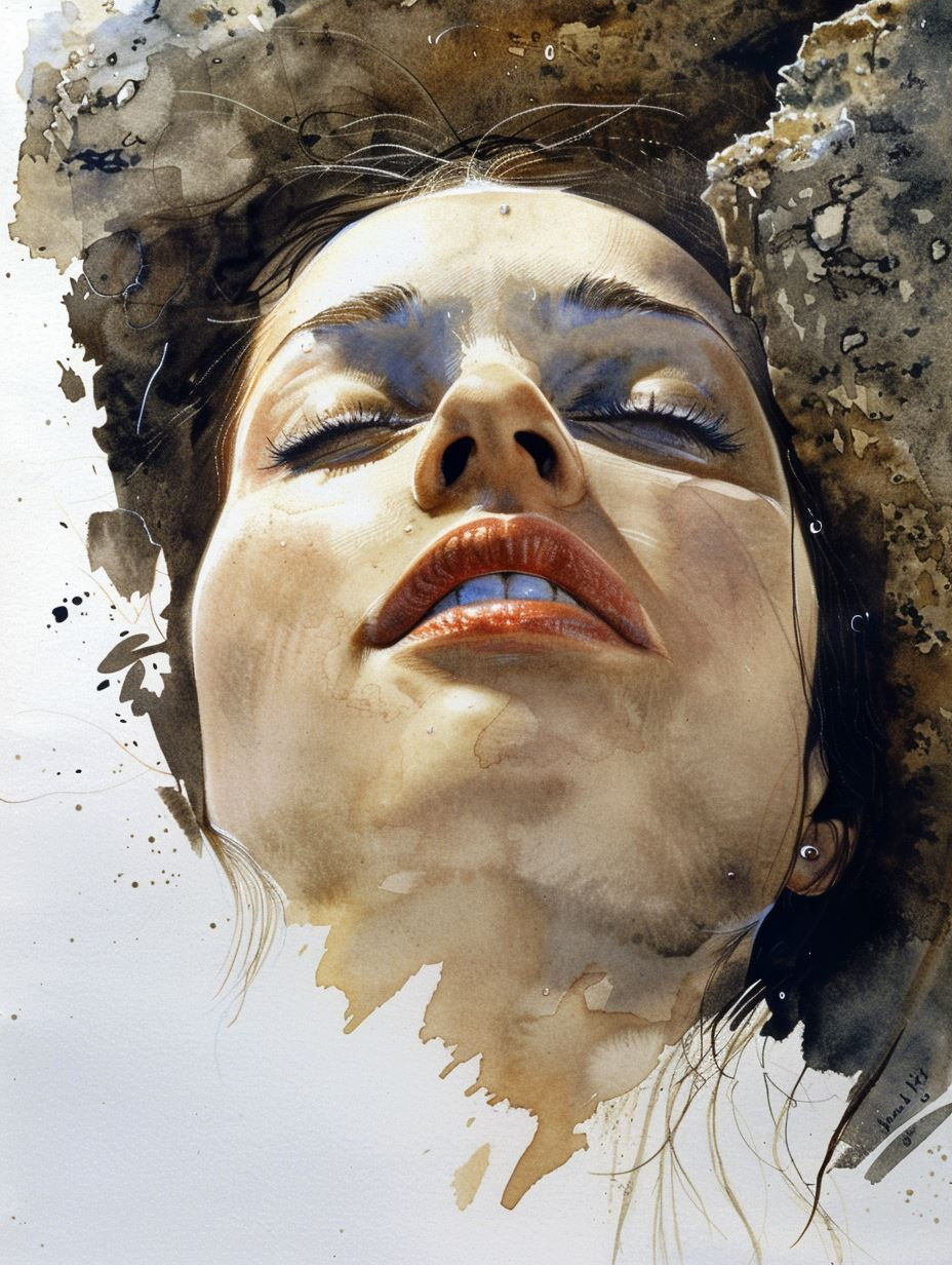 Whispers of the Soul: Watercolor Portraits - Image 4