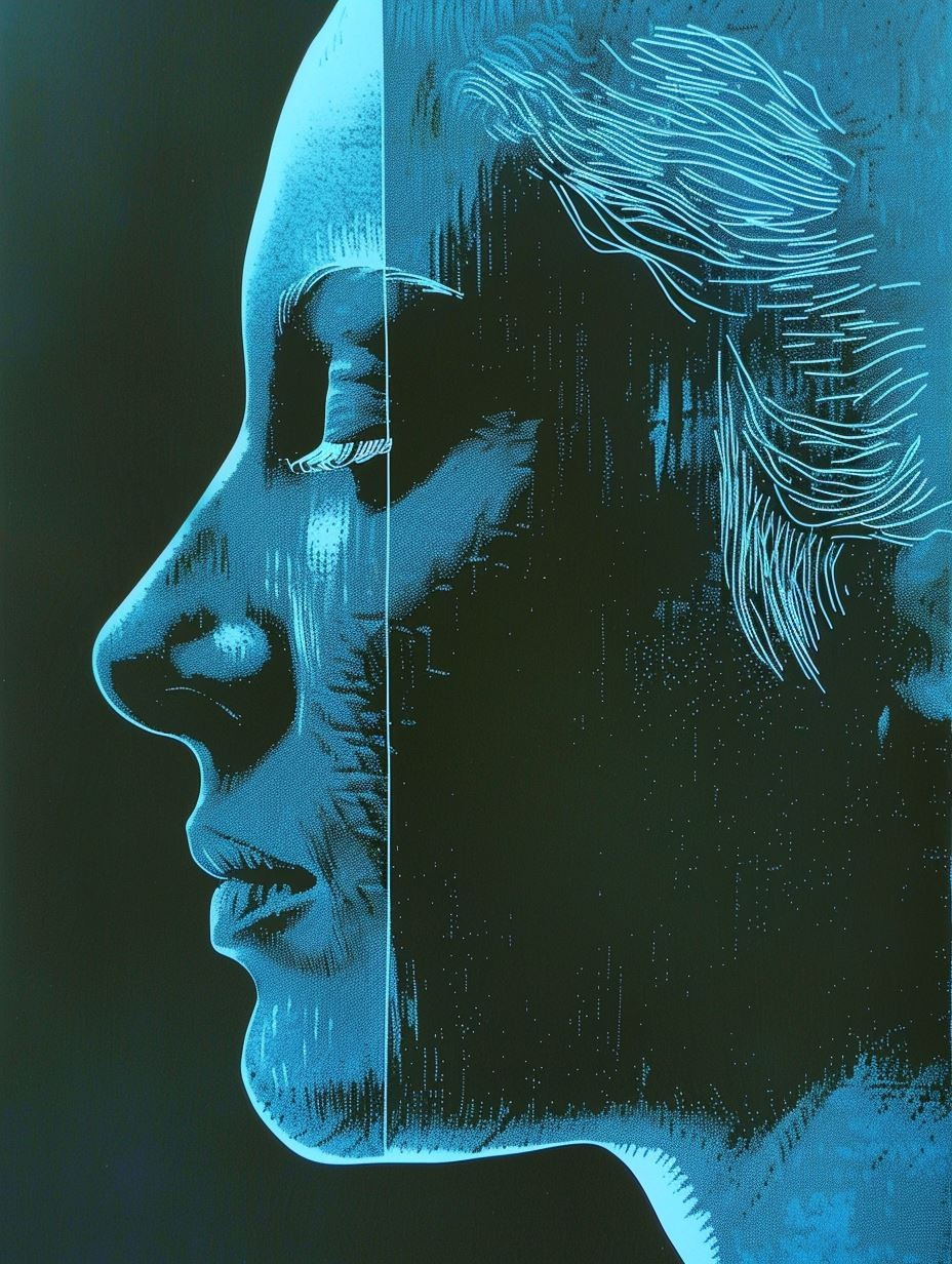 Neon Cyan Digital Soul - Image 4