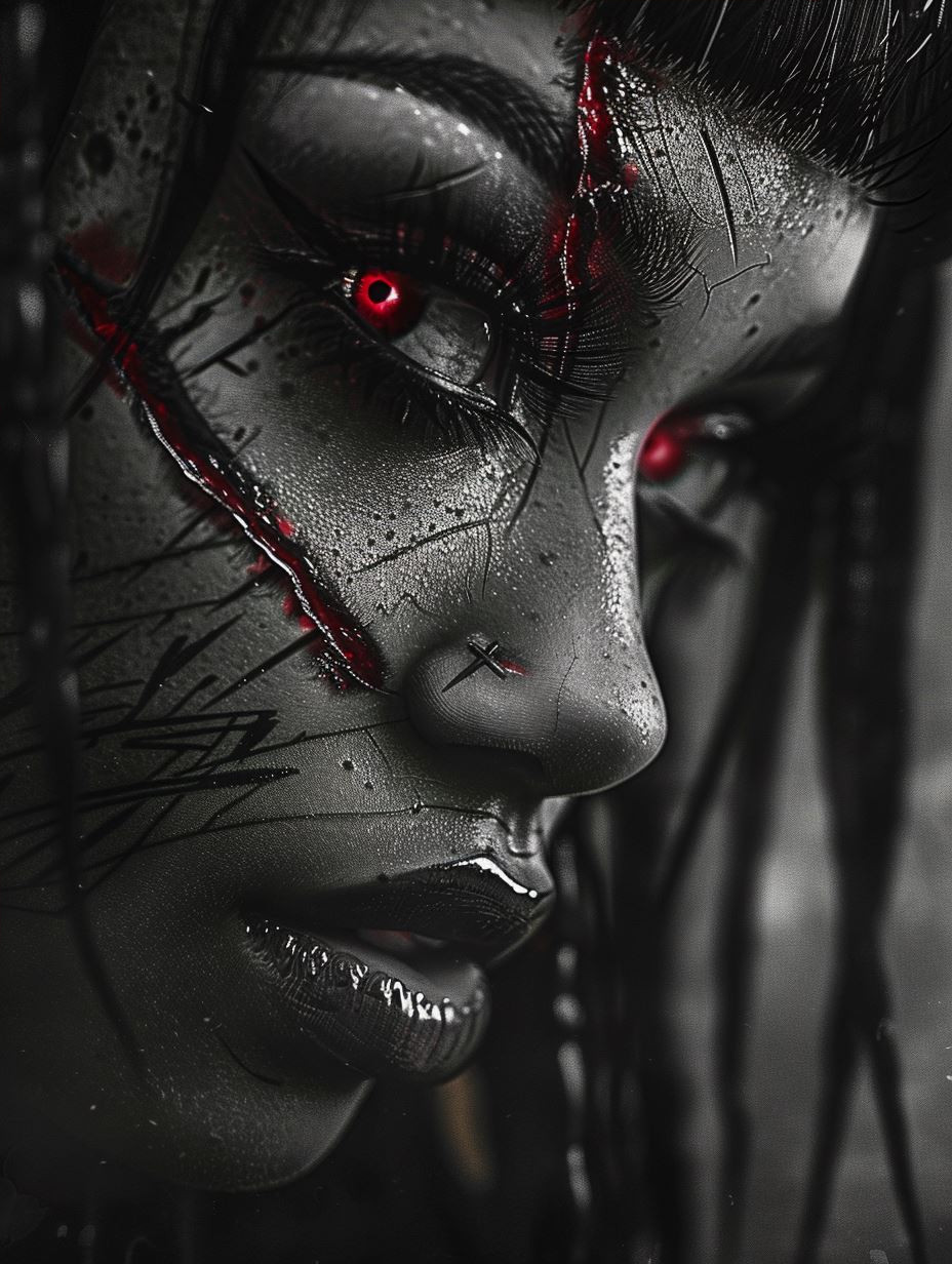 Dark Gothic Cybernetic Horror Portraits - Image 4