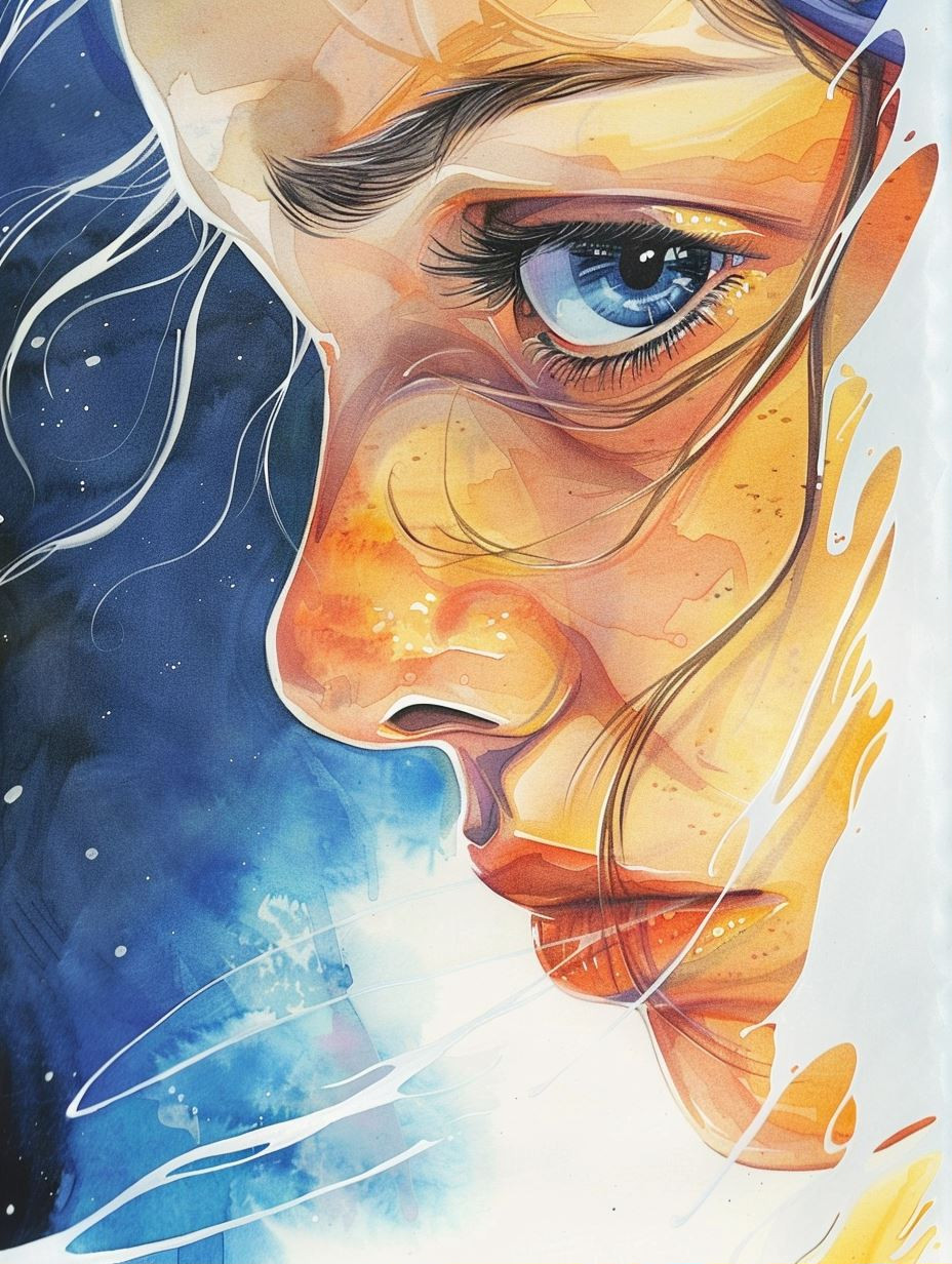 Ethereal Portraits in Fluid Color - Image 1