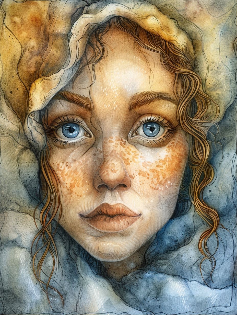 Ethereal Gaze of the Wanderer - Image 1