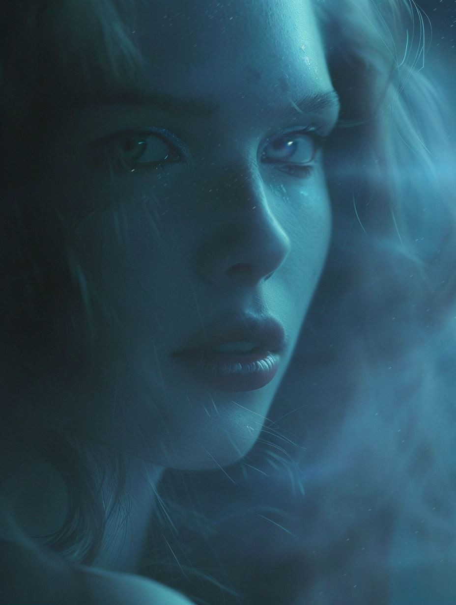 Ethereal Blue Nocturnal Portraits - Image 2