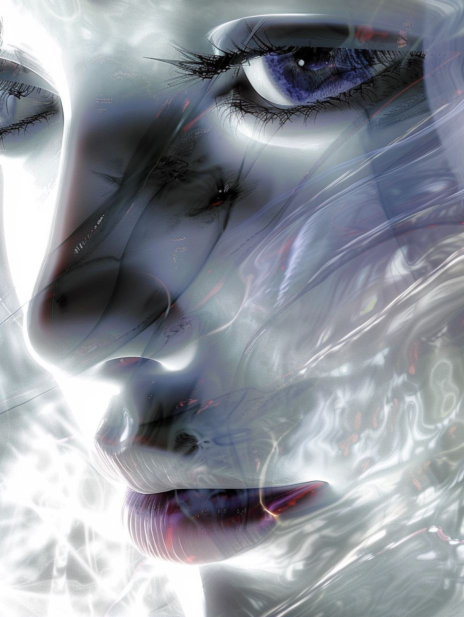 Liquid Dreams: Ethereal Digital Portraits - Image 1
