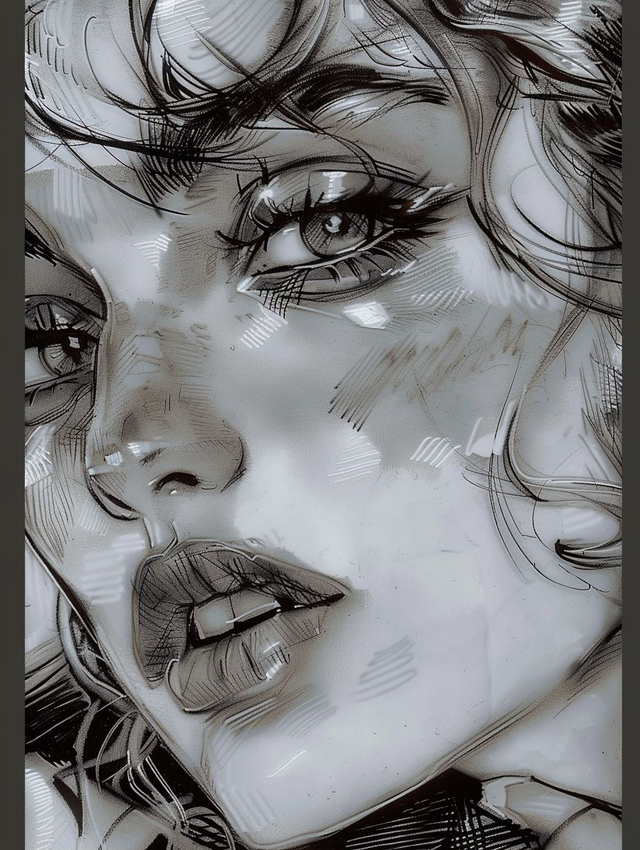 Noir Ink Ethereal Portrait