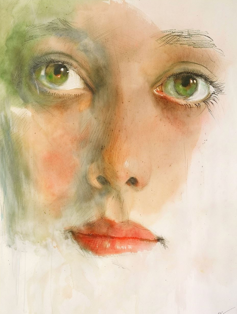 Ethereal Botanical Portrait Study - Image 4