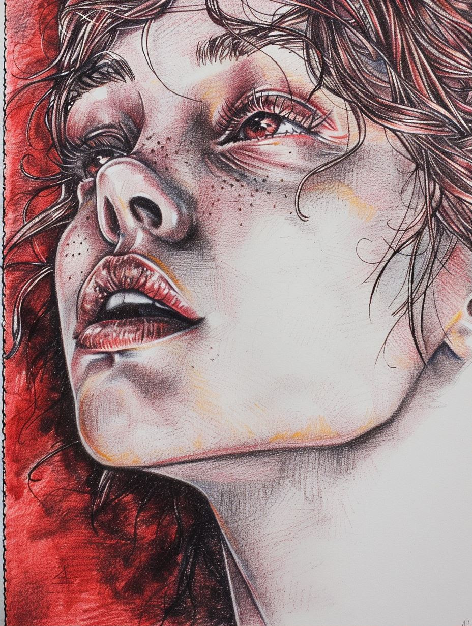 Whispers of the Soul: Colored Pencil Portraits - Image 1