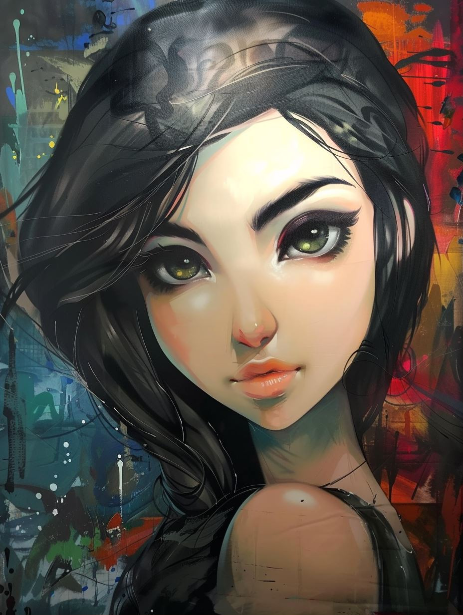 Abstract Urban Portrait of Elegance - Image 1