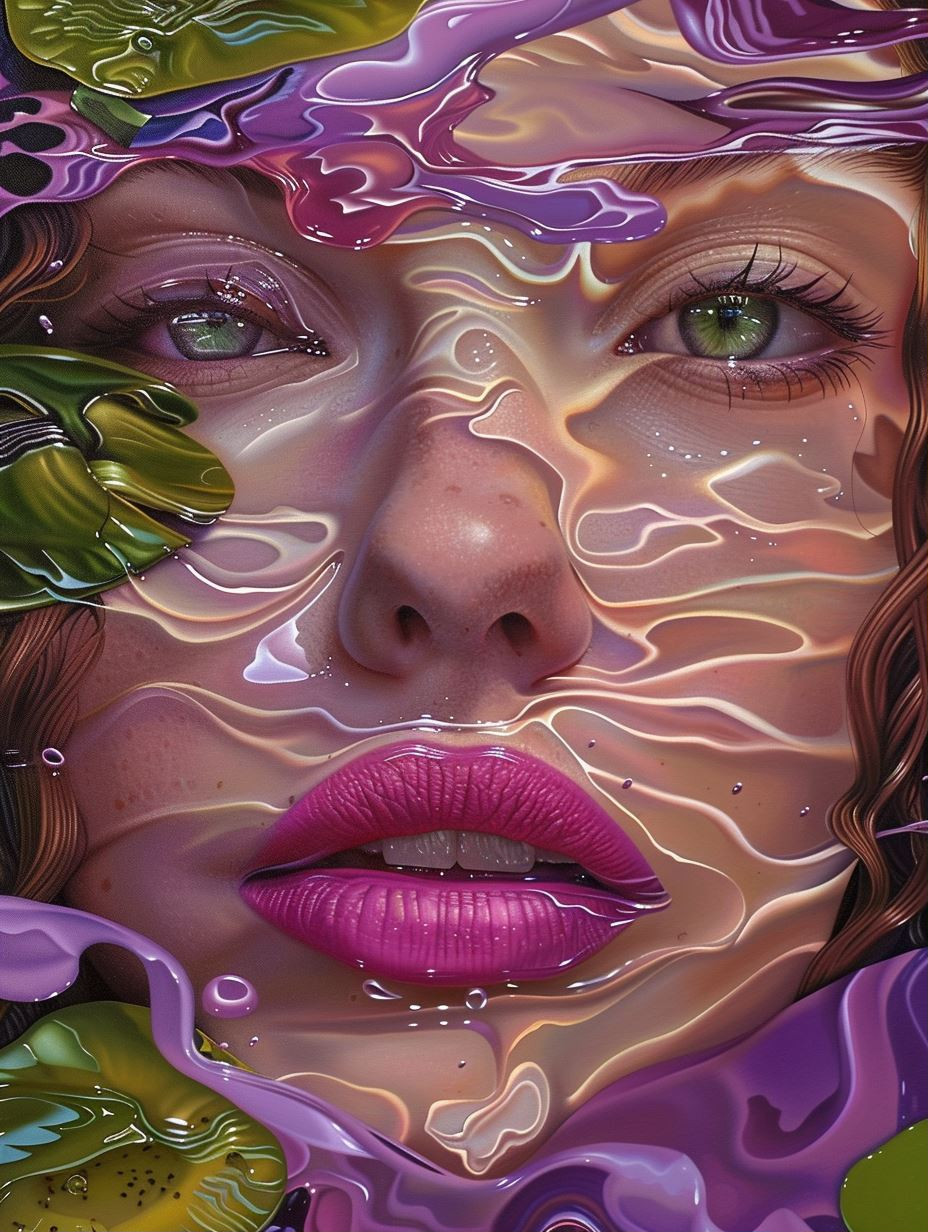 Liquid Prism Ethereal Portrait