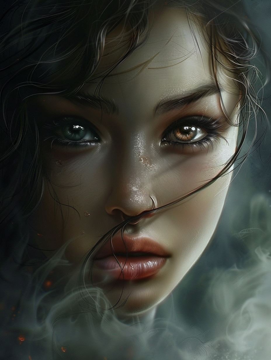 Ethereal Shadows and Misty Gazes - Image 3