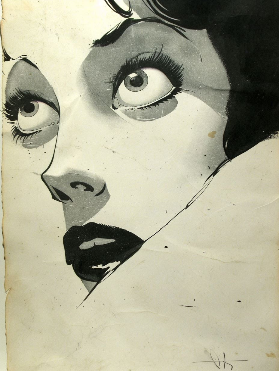 Noir Ink Portrait Studies - Image 4