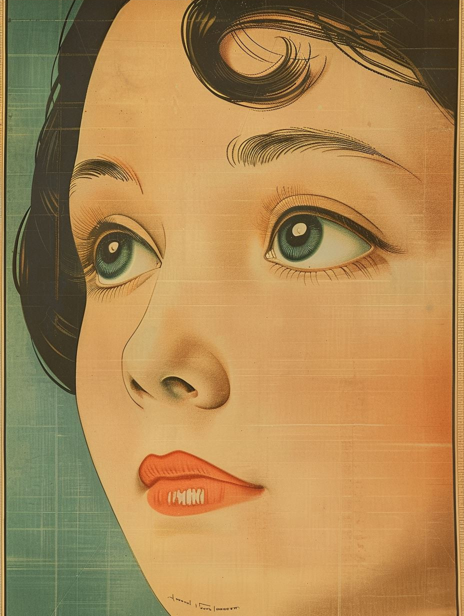 Vintage Art Deco Portraits of Women - Image 3