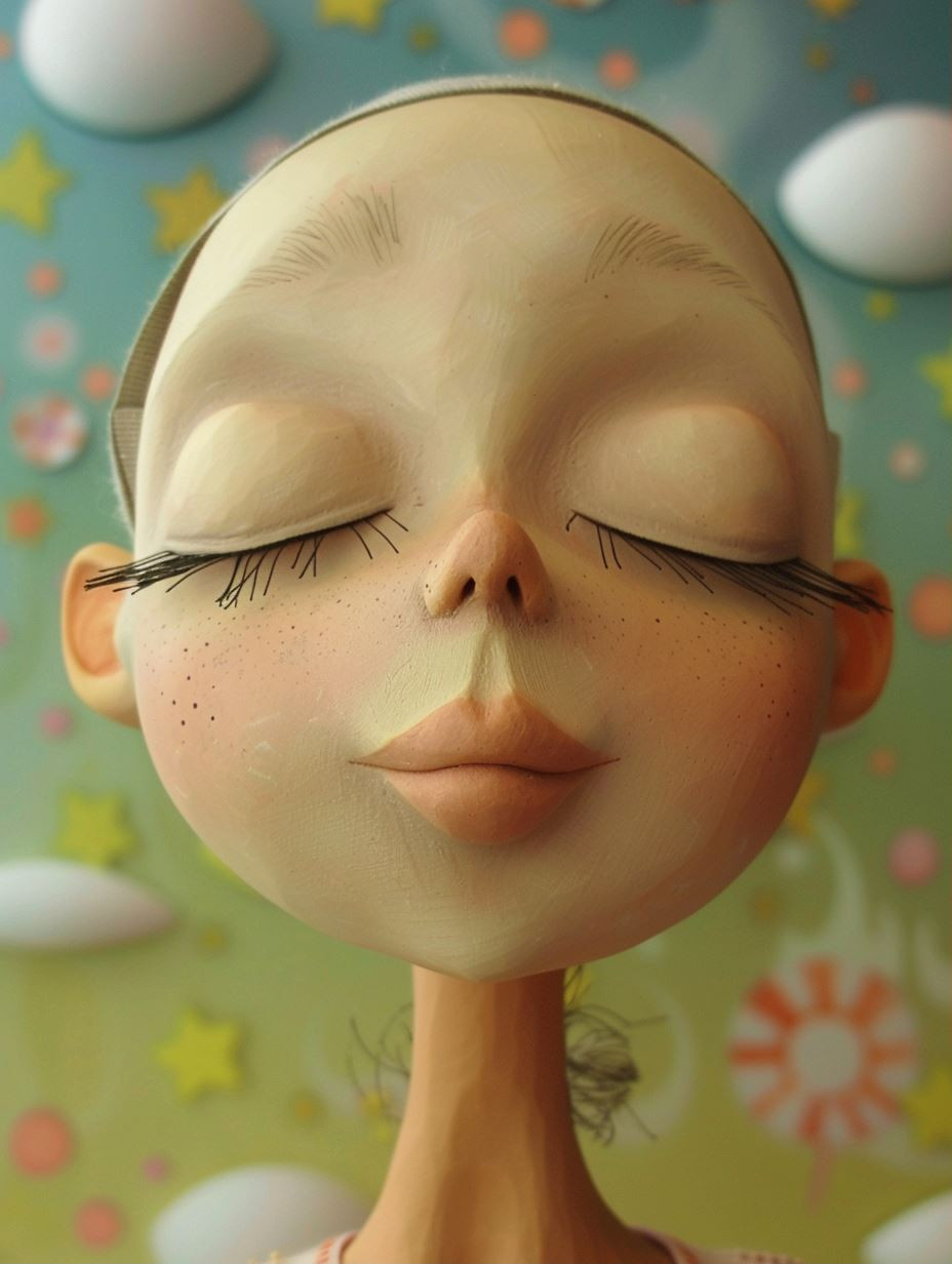 Dreamy Porcelain Muse - Image 1