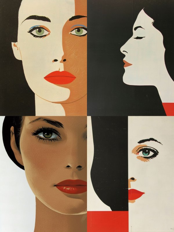 Modern Minimalist Female Portrait Study