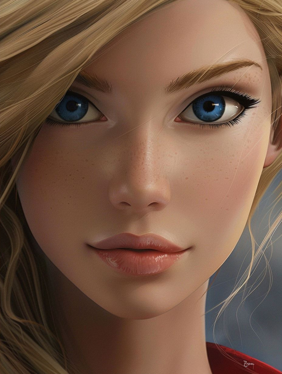 Digital Portraits of Stylized Female Faces - Image 2