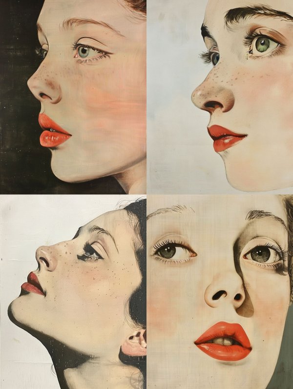 Faces of Elegance: A Portrait Study