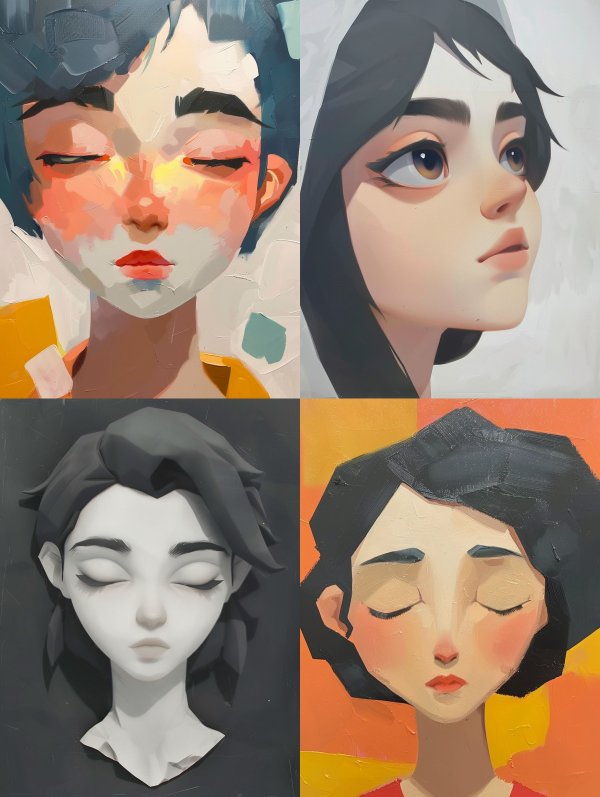 Whispers of the Soul: Digital Portraits
