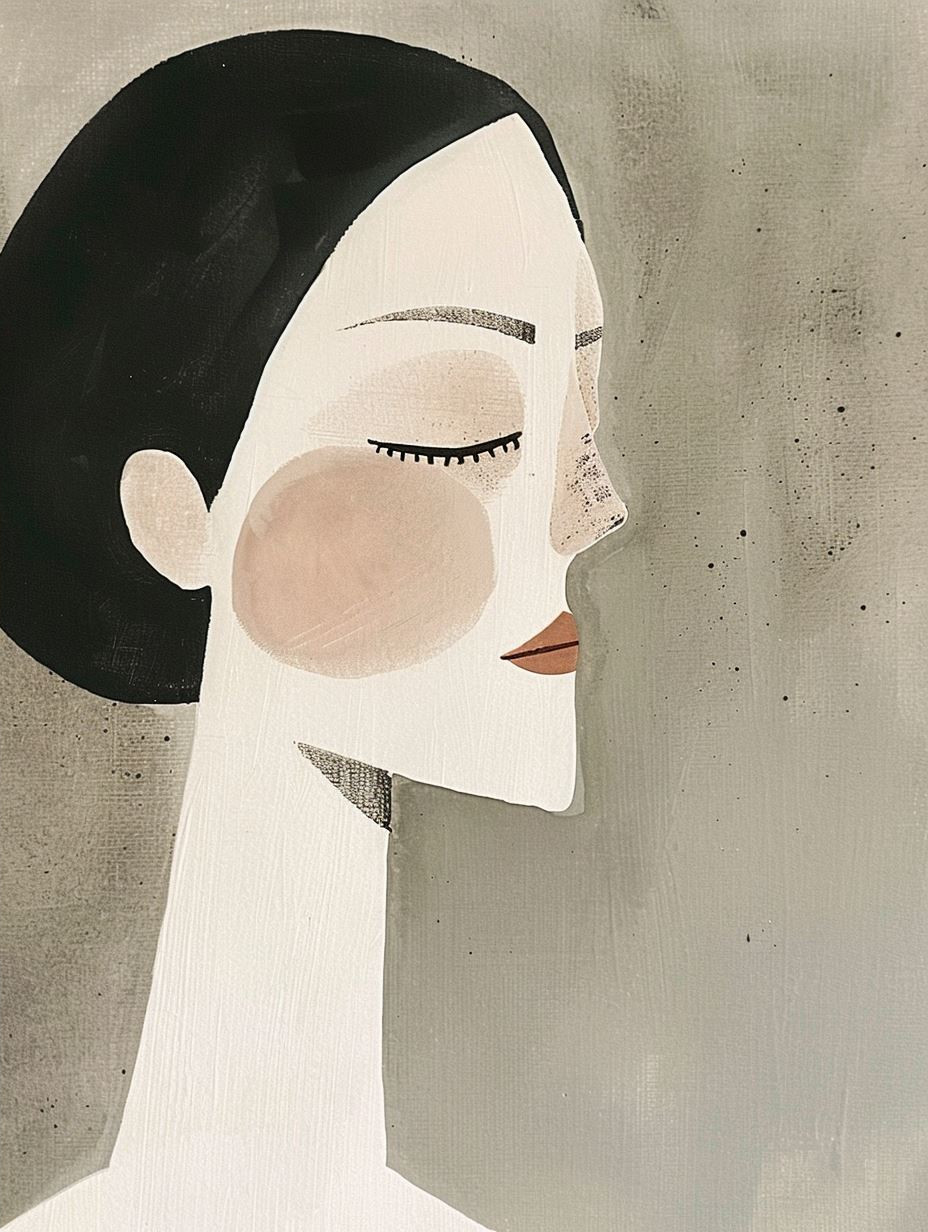 Minimalist Modernist Portrait Study - Image 4