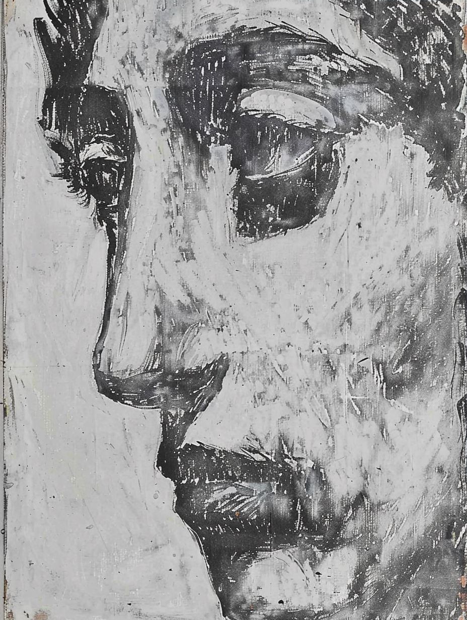 Impressionist Gaze in Cobalt Blue - Image 3