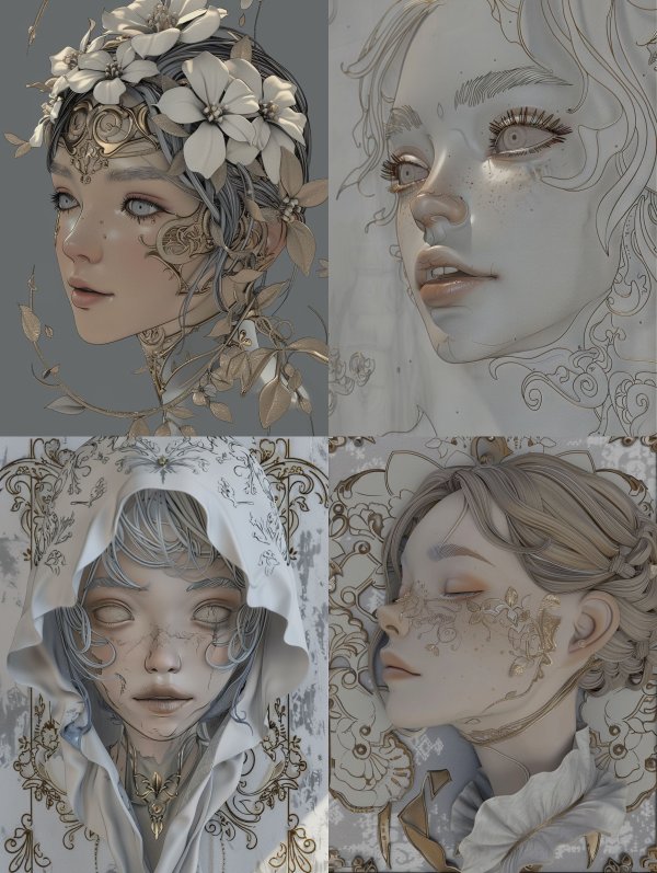 Ethereal Portraits of Floral Grace
