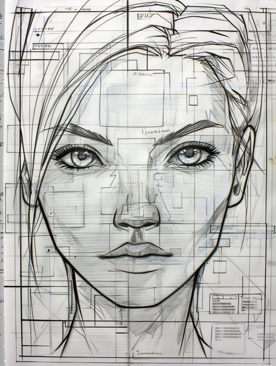 Cybernetic Portrait Design Process - Image 1