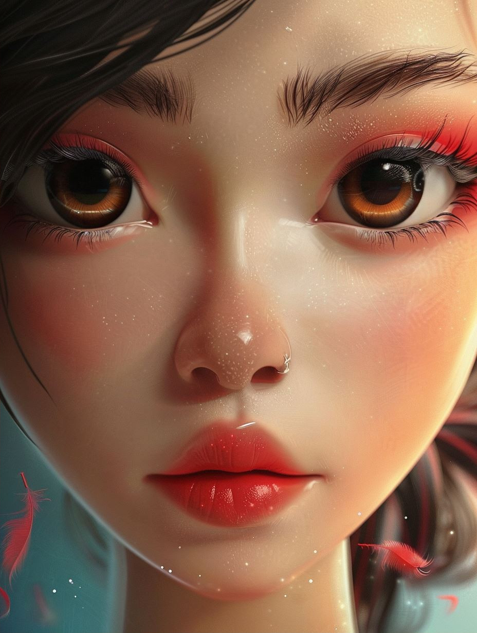 Ethereal Crimson Gaze - Image 2