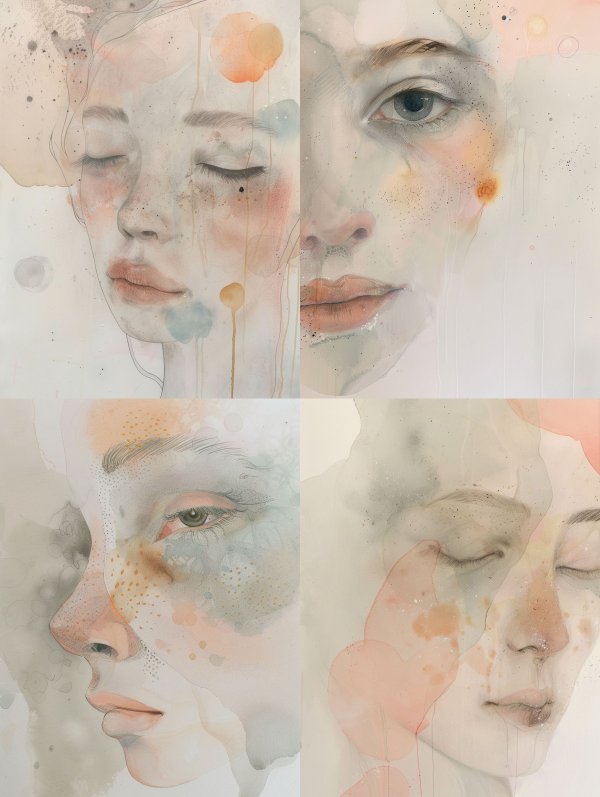 Ethereal Whispers in Watercolor