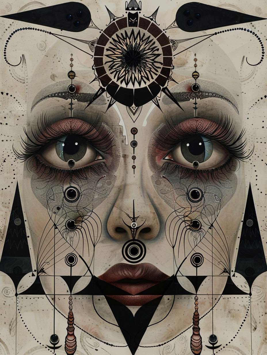 Intricate Geometric Soul Mask - Image 2