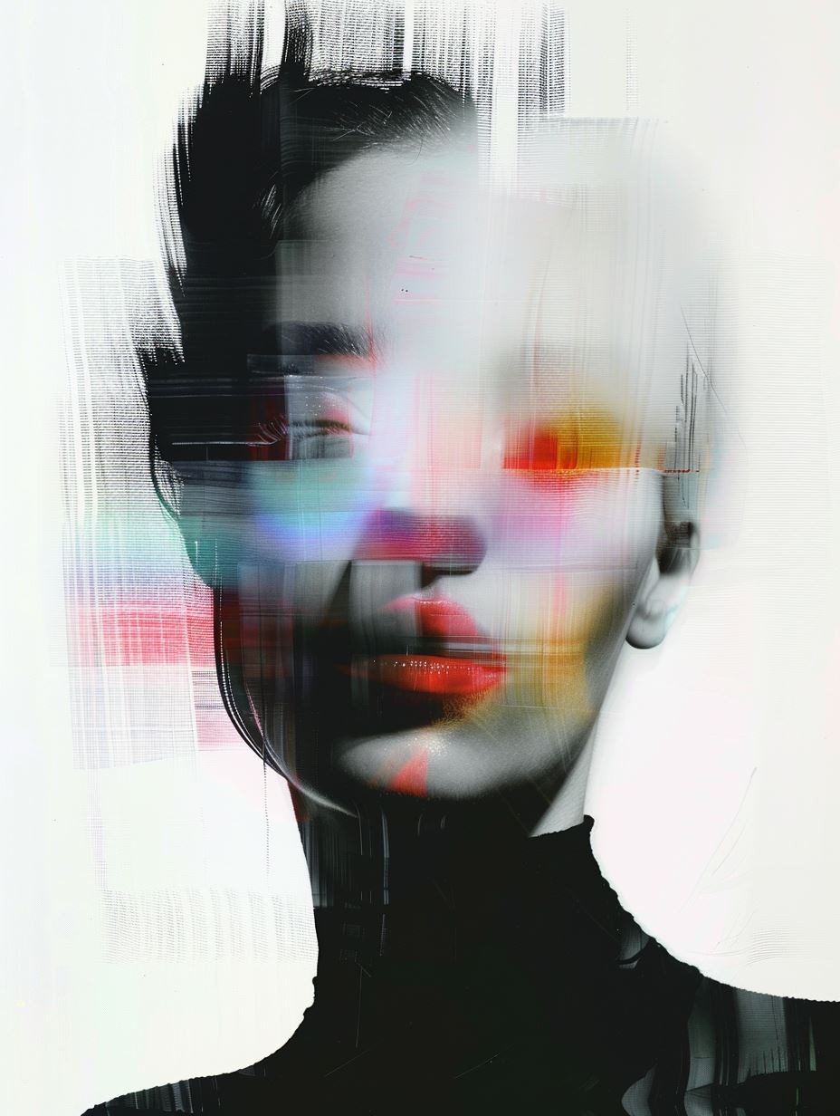 Digital Fragmented Beauty Portrait - Image 4