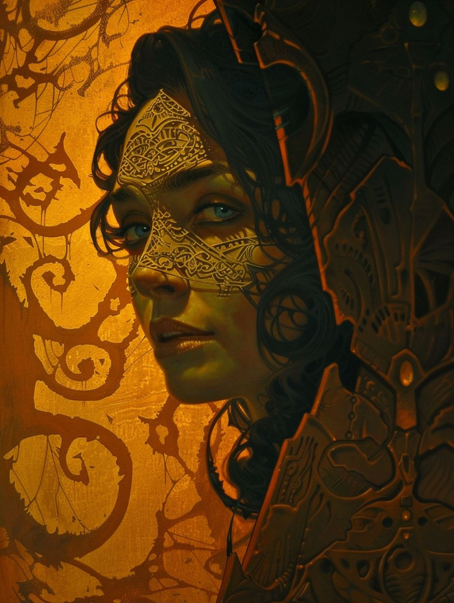 Golden Shadows of Ancient Mysticism - Image 1