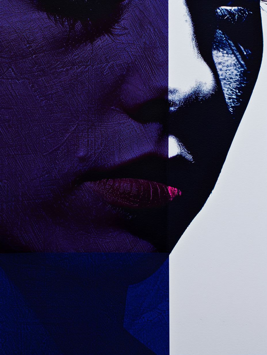 Neon Noir Fragmented Portraits - Image 1